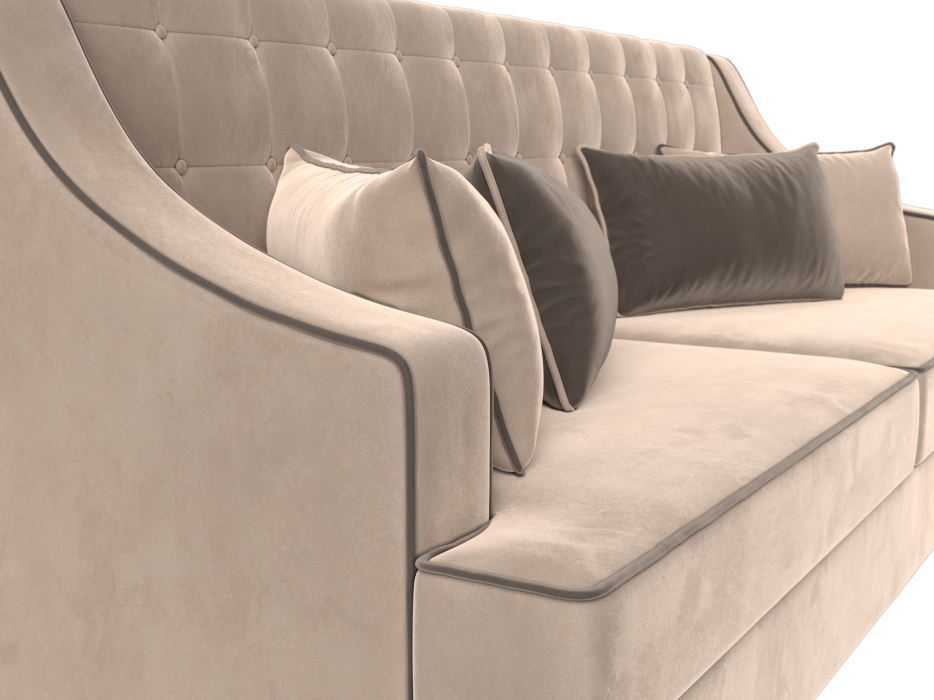 Дизайнерские диваны для гостиной, Прямой диван Марк, велюр