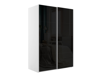 Шкаф-купе Эста Стекло черно+Стекло черное 160х66х240