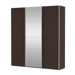 Шкаф Прайм трио 2ДСП+1зеркало 2300 х 1800 х 570