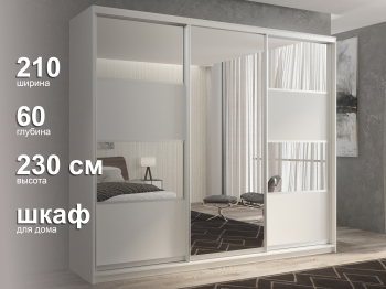 Шкаф-купе 3х дверный Кааппи 5 210х60