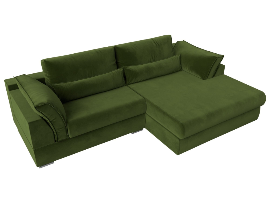 Диваны угловые в гостиную, Угловой диван Пекин угол правый, микровельвет