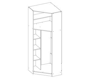 Эльза СВ-421 шкаф угловой