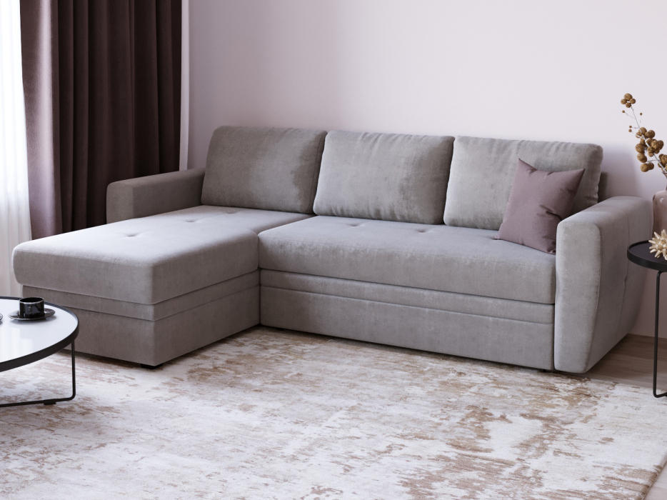 Диваны угловые в гостиную, Угловой диван-кровать Лакки