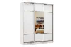 Шкафы-купе 3-х дверные, Шкаф-купе Премьер Лайт 27 (08;11;08) трехдверный