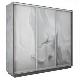 Шкаф-купе Экспресс 3-х дверный Фотопечать Шелк Стекла 240х45х240