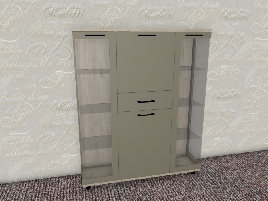 Серванты, Модульная система Грейс Шкаф ШК-5080  Гикори Джексон Светлый