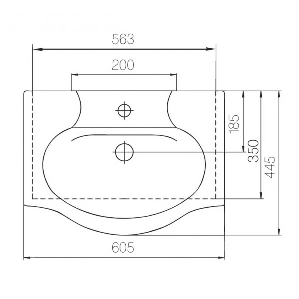 Мебель для ванных комнат, Набор мебели для ванной Mixline Магнолия-60 белый (зеркальный шкаф правый, пенал, тумба с 2 створками, раковина)
