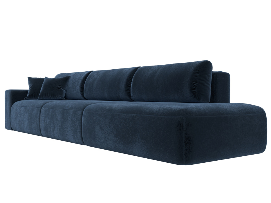 Диваны еврокнижки, Диван прямой Лига-036 НПБ Модерн Лонг подлокотник слева, велюр TOWER