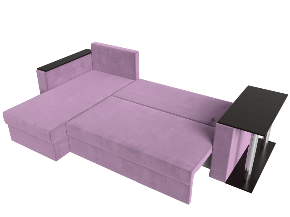 Диваны угловые в гостиную, Угловой диван Атланта левый угол, микровельвет