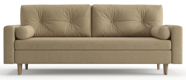 Диван-кровать Таврида, пружинный блок, велюр