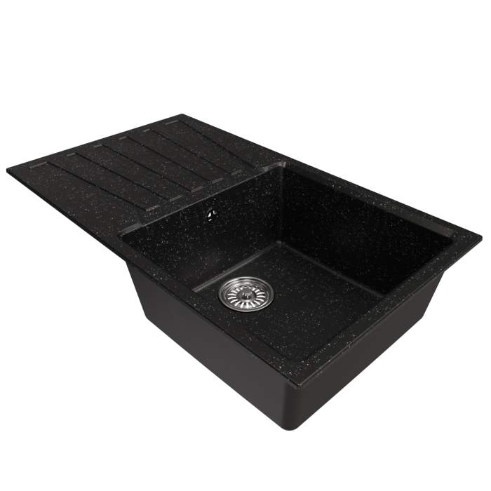 Кухонные мойки, Мойка ML-GM20 с крылом, 830*480*190мм NEW*