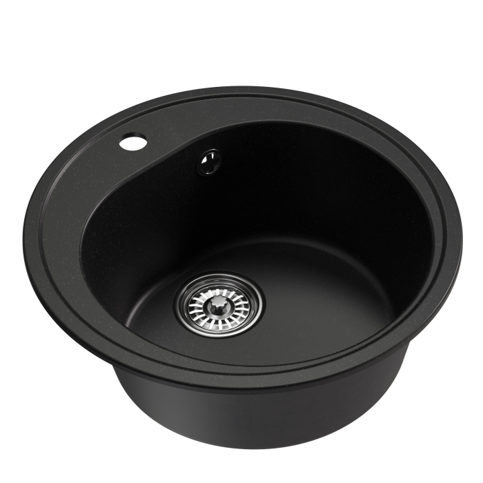 Кухонные мойки, Мойкa ML-GM11 круглая, 500мм (глуб. чаши 180) NEW*