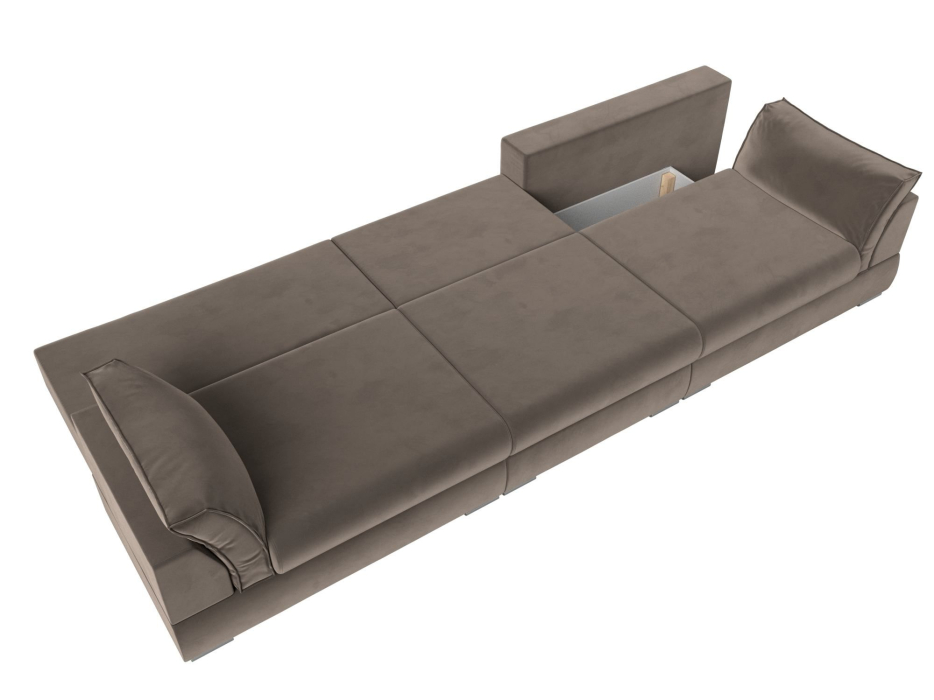 Диваны прямые кухонные, Прямой диван Пекин Long, велюр