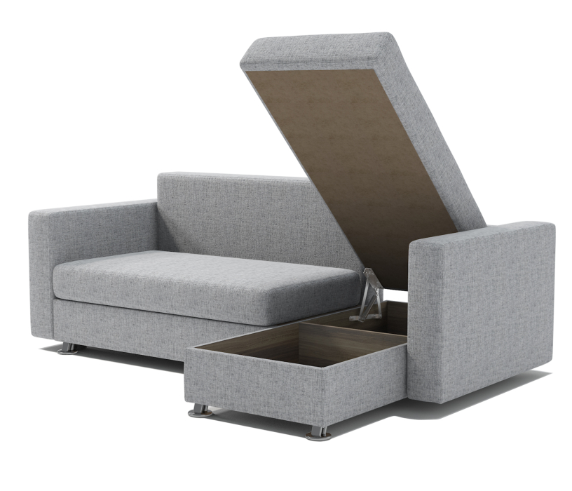 Диваны угловые в гостиную, Угловой диван Ария правый, рогожка