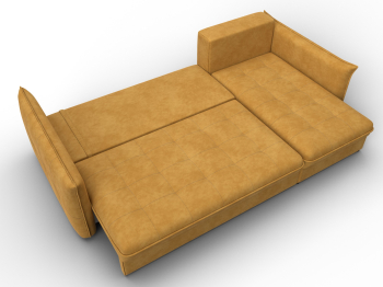 Диван угловой Лига-100 НПБ угол универсальный, велюр BRUT