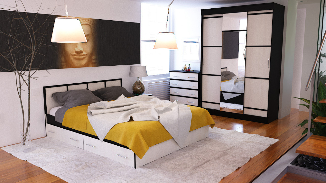 Шкафы-купе, Шкаф-купе трёхдверный Сакура 1500