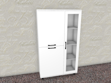Шкафы распашные, Модульная система Грейс Шкаф ШК-5081  Снежный Ясень
