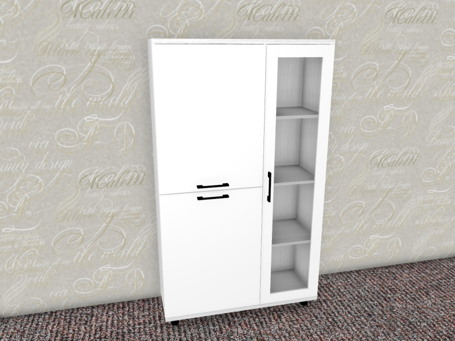 Шкафы распашные, Модульная система Грейс Шкаф ШК-5081  Снежный Ясень