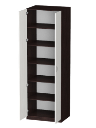 Распашной шкаф Лайф с полками 80*60*240 Венге