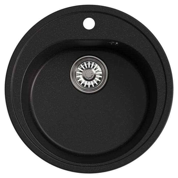 Кухонные мойки, Мойкa ML-GM11 круглая, 500мм (глуб. чаши 180) NEW*