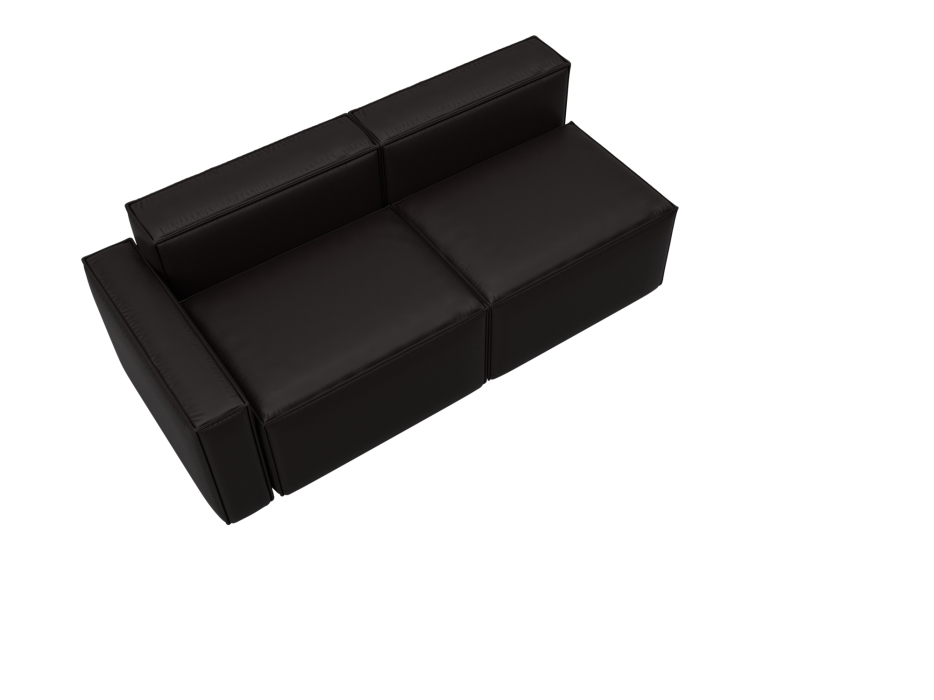 Диваны угловые в гостиную, Диван угловой модульный Лига-063 угол левый, экокожа GRIFON