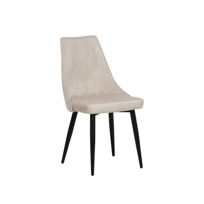 Стулья, Стул Leset Эби Люкс металл Черный, велюр