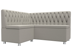 Кухонные уголки, Диван кухонный угловой Мирта левый угол, рогожка Амур