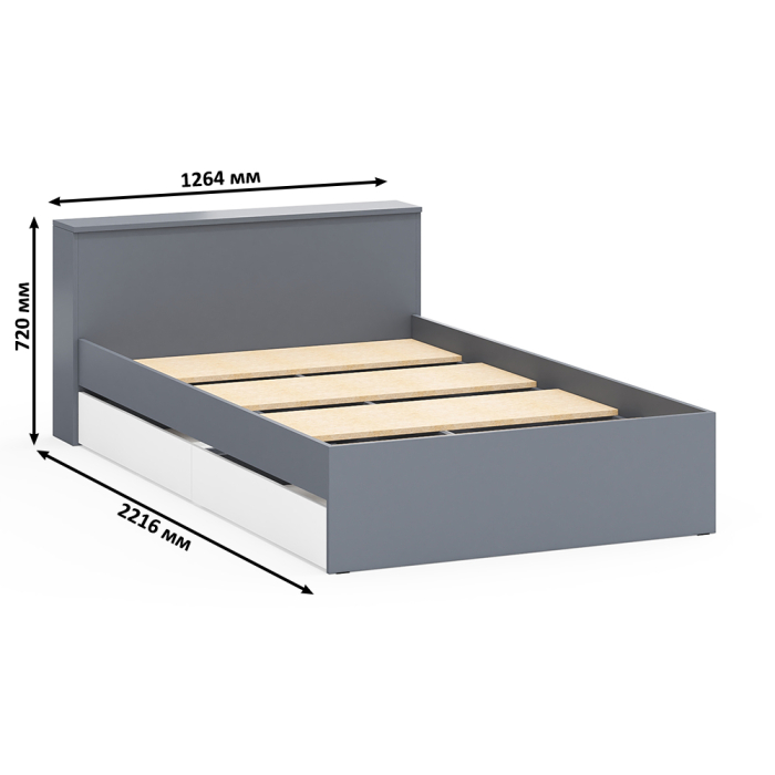 Спальные гарнитуры, Столик туалетный с лампочками 110 с полутораспальной кроватью с ящиками Ксения 1200