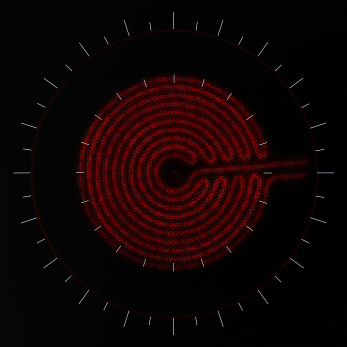 Встраиваемые варочные панели, Электрическая варочная поверхность (независимая) KRONA ZAUBER 60 BL 1DZTK