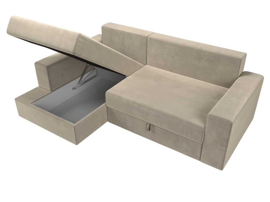 Диваны угловые, Диван угловой Мэдисон НПБ, микровельвет, левый угол