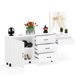 Стол косметический навесной с подсветкой и комод 122-1504