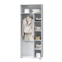 Шкаф 2-х дверный для платья и белья с выдвижной штангой Шарлиз