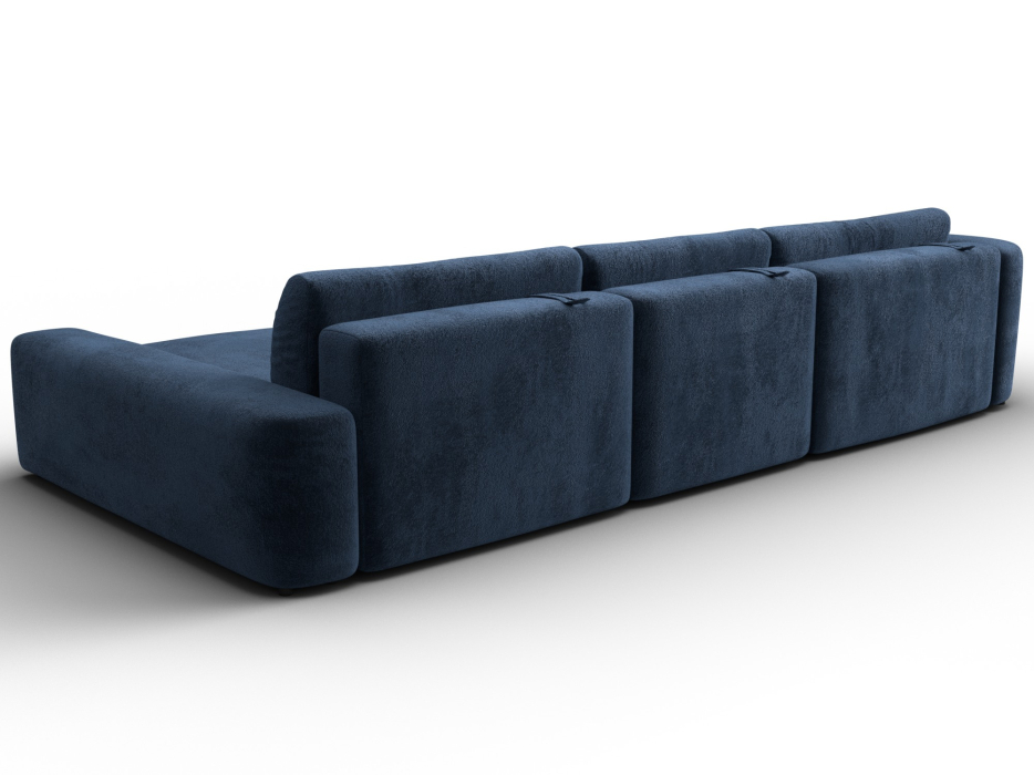 Диваны угловые в гостиную, Диван угловой Лига-066 НПБ Лонг угол правый, велюр TOWER