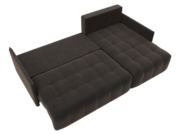 Диван угловой Лига-054 НПБ угол универсальный, велюр SEVEN