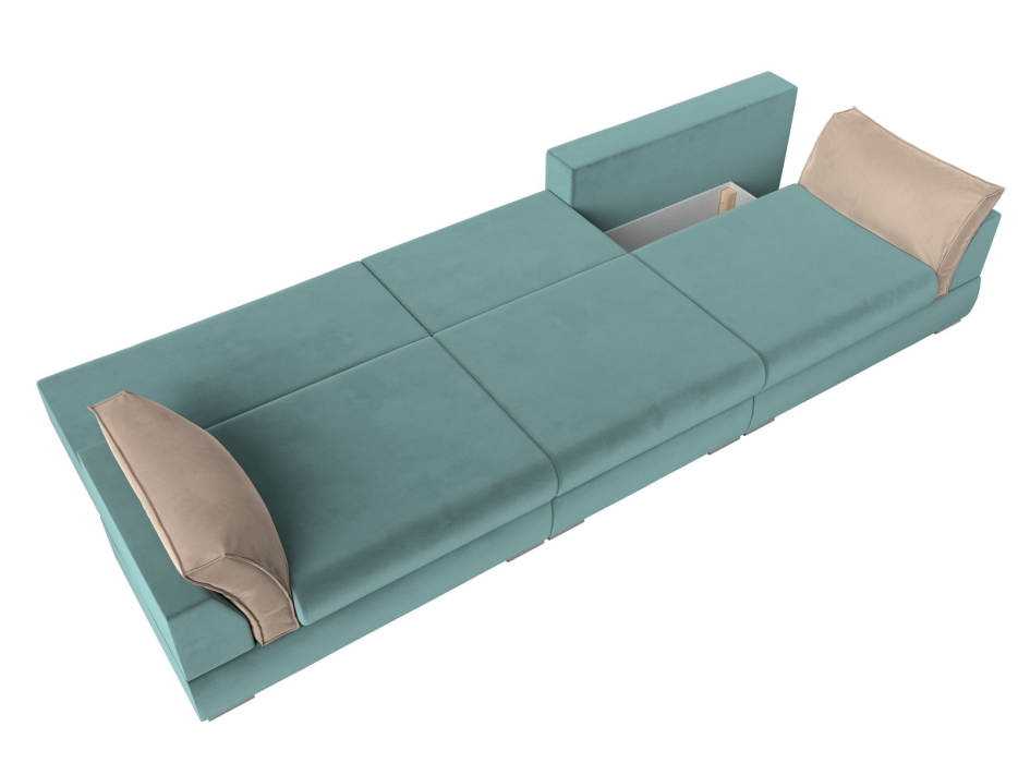 Диваны прямые кухонные, Прямой диван Пекин Long, велюр