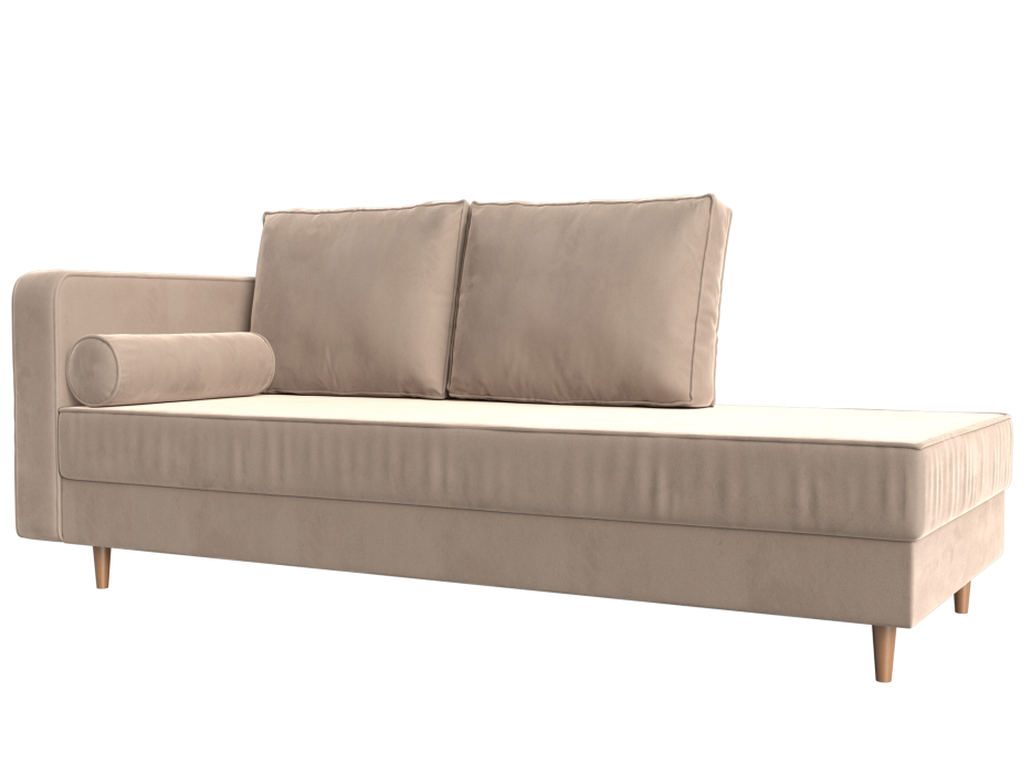 Кушетка кровать, Кушетка Прайм, велюр, левый угол