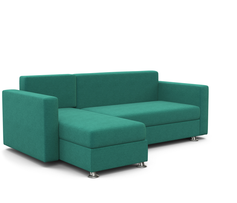 Диваны угловые в гостиную, Угловой диван Ария левый, велюр