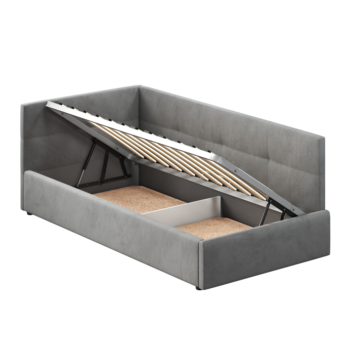 Кровати с мягким изголовьем, Кровать односпальная Меркурий-1 120х200