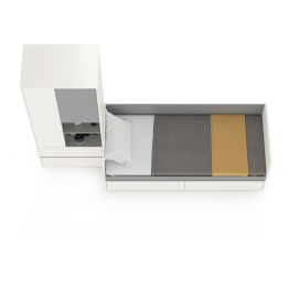 Детская кровать с ящиками и шкаф Торонто