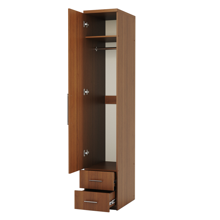 Для одежды, Шкаф для одежды с ящиками Комфорт МШЯ-11 50х60 с зеркалом