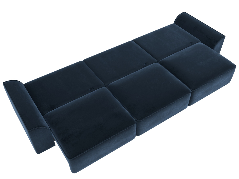 Диваны еврокнижки, Диван прямой Лига-048 НПБ Лонг, велюр TOWER