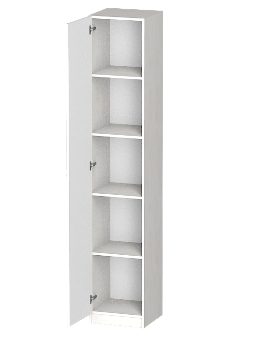 Шкафы одностворчатые, Распашной шкаф Лайф с полками 40*40*215 Северное дерево