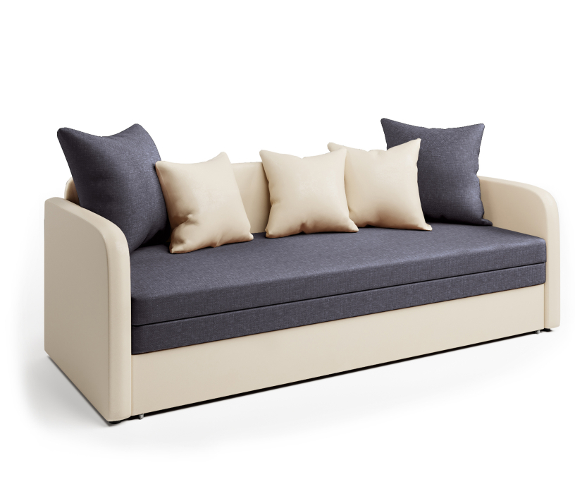 Детские диваны, Софа Трио, экокожа и рогожка