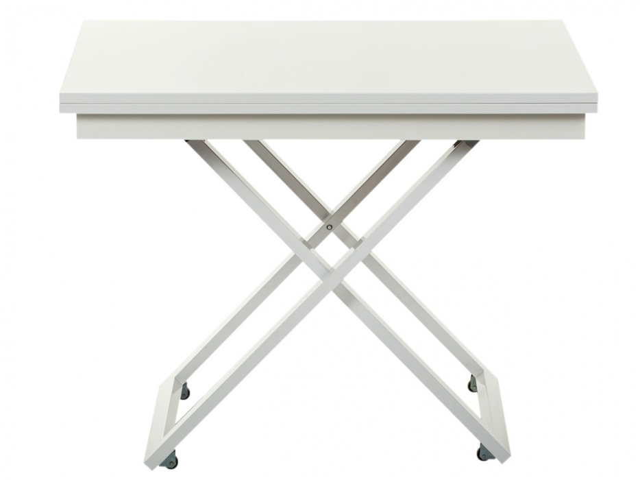 Обеденные столы, Стол-трансформер Cross (опоры белые)