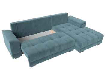 Угловой диван НордСтар правый угол, велюр