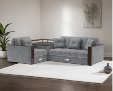 Диваны угловые в гостиную, Диван угловой Прага НПБ (Велюр)