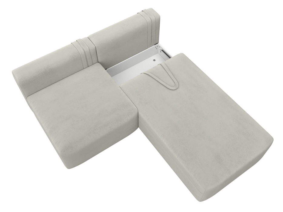 Диваны угловые в гостиную, Диван угловой модульный Лига-060 НПБ угол универсальный, велюр TOWER