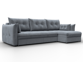 Диван угловой Лига-100 НПБ угол универсальный, велюр TOWER