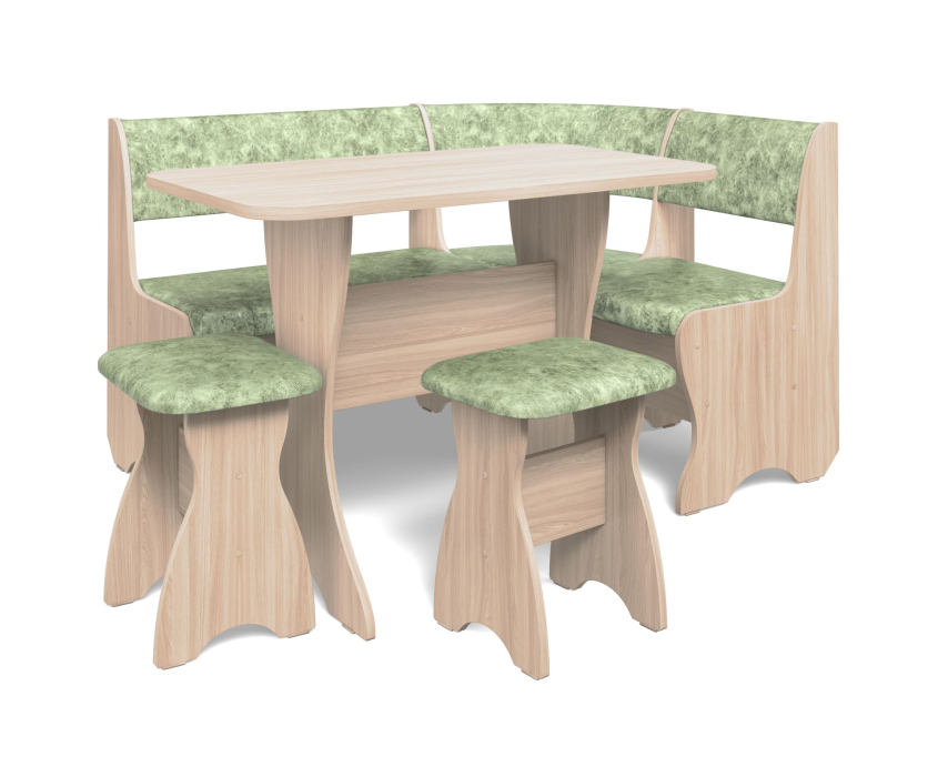 Кухонные уголки, Кухонный уголок Тюльпан Велюр №4