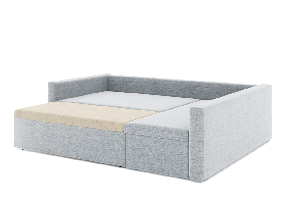 Диваны угловые в гостиную, Диван-кровать угловой Мансберг дельфин, рогожка